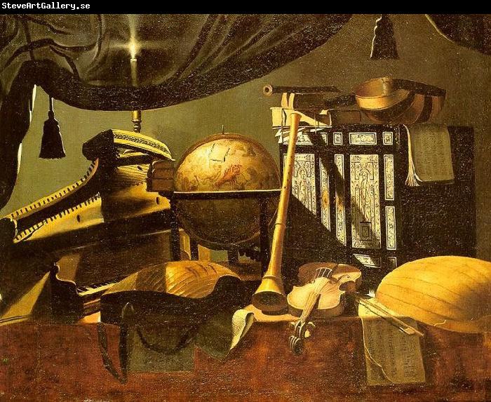 Evaristo Baschenis Still Life with Musical Instruments